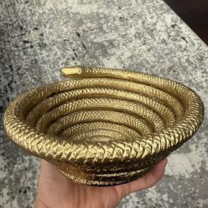 Gold Snake Design Bowl